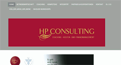 Desktop Screenshot of hpconsulting.at