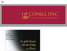 Tablet Screenshot of hpconsulting.at